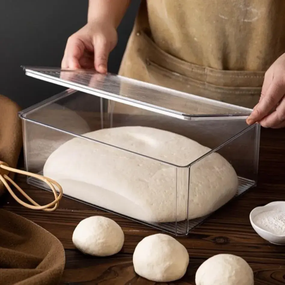 투명 빵반죽발효 빵보관통 사랑스럽게 발효될것 같은상자