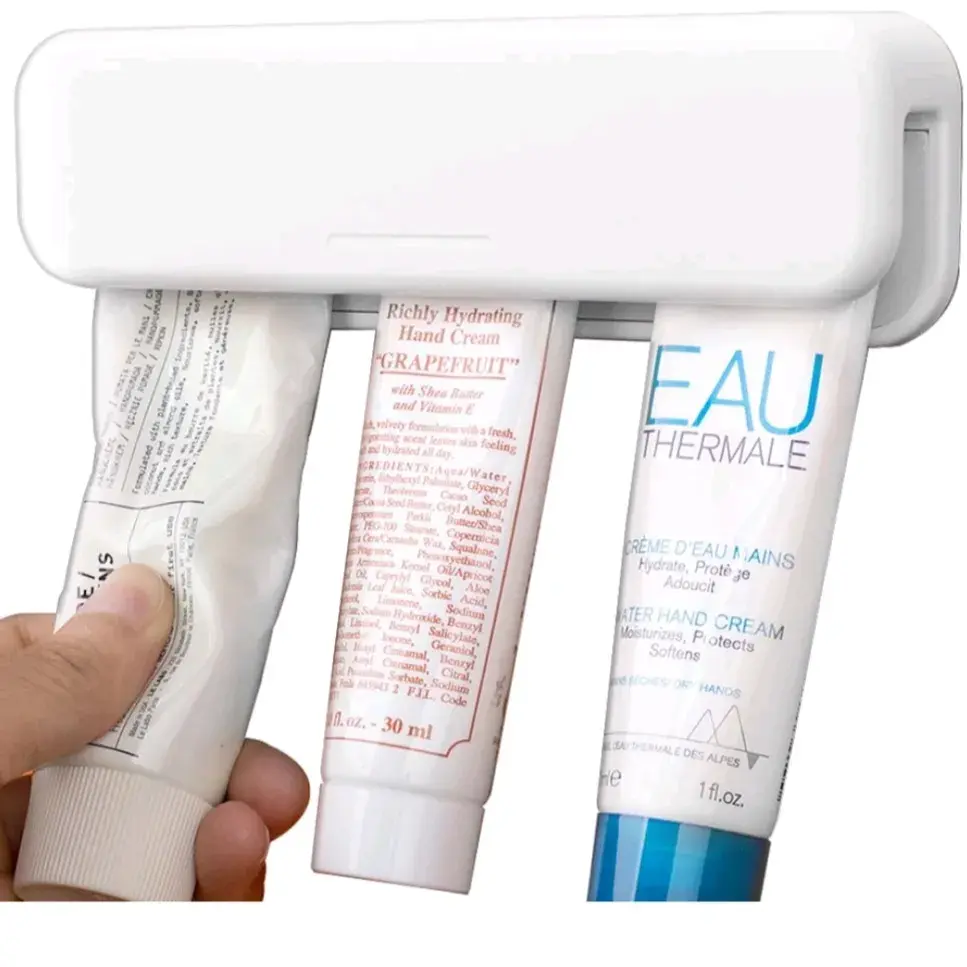 한번에 거치가능한 무타공 치약걸이