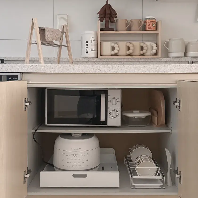 주방 하부장 레일 수납장 구매정보