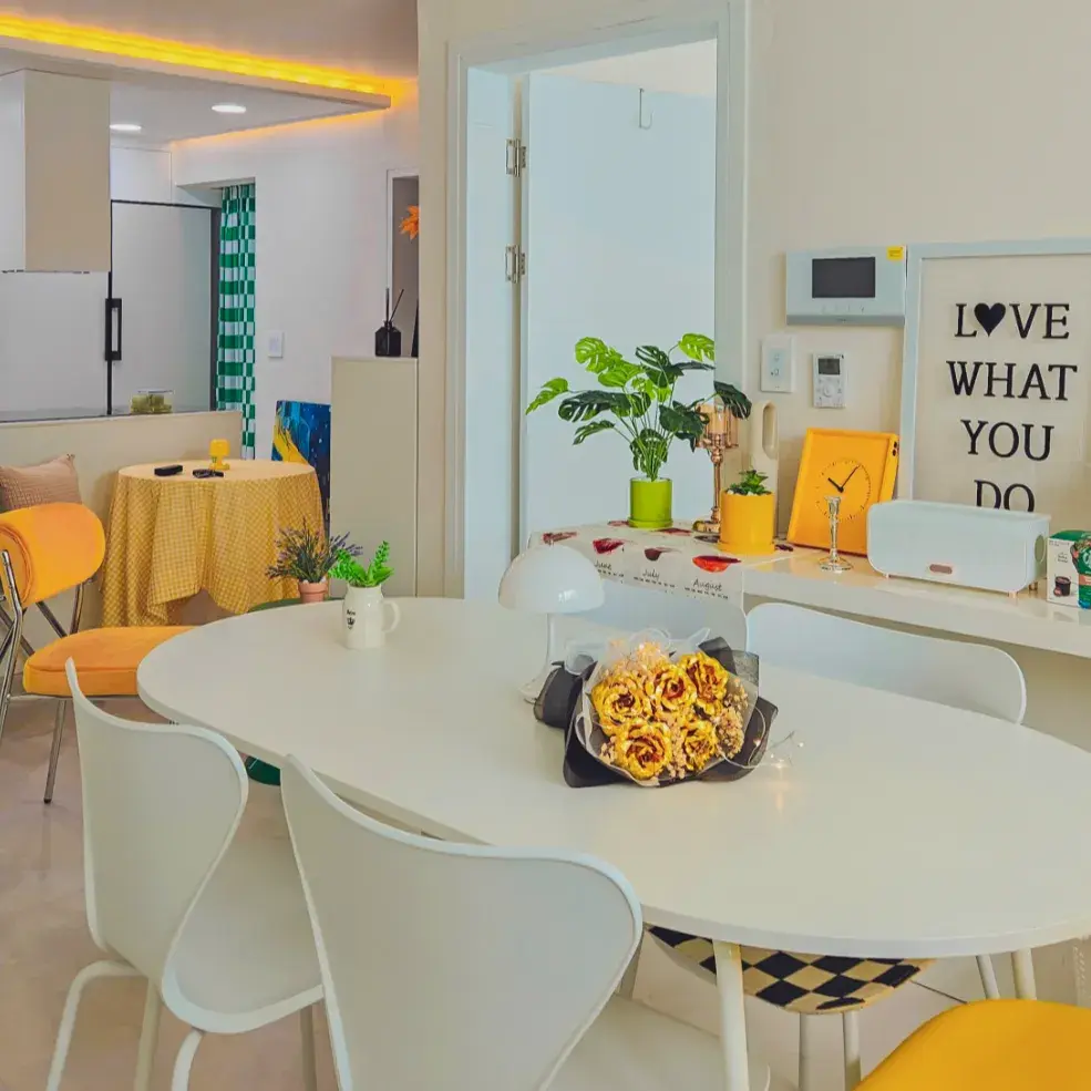 [센트바스켓] 조화 시들지 않는 금꽃 프리저브드 안개