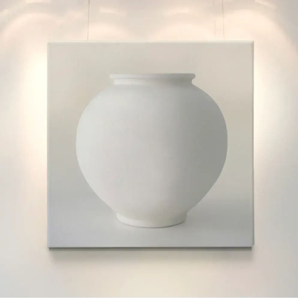 복 들어오는 달항아리 액자