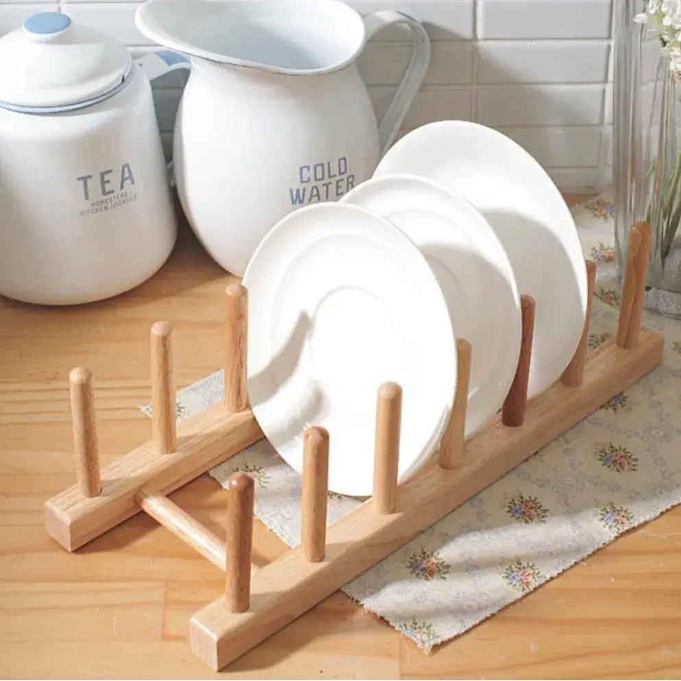 우드 접시홀더 1+1 (6개수납x2)