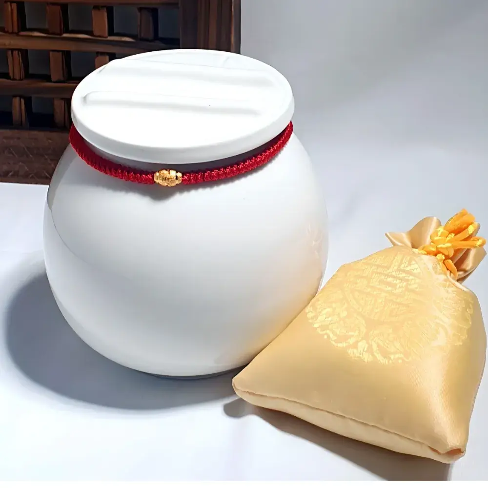 붉은실 현관 소금단지 (쿠팡)