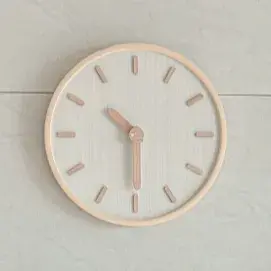 300 바닐라우드 무소음 원목 벽시계