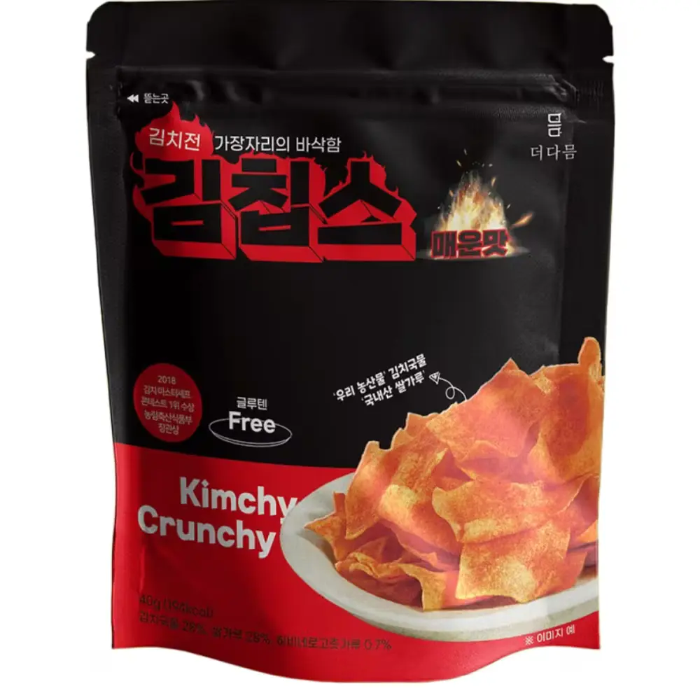 1114 더다믐 김치부각 김칩스 매운김치전맛