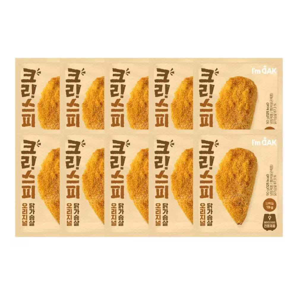 1201 [아임닭] 크리스피 닭가슴살 오리지널, 10개