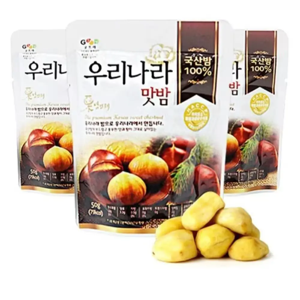 1211 25년 햇밤으로 만든 밤뜨래 우리나라맛밤 공주밤 부여밤, 50g, 10개