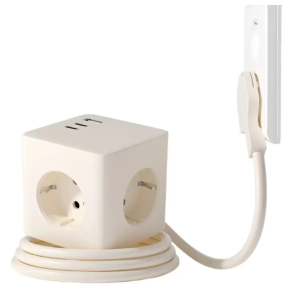 납작코드 큐브 고용량 멀티탭