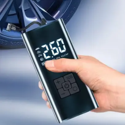 🟡111번 타이어 공기압 주입기 휴대용 무선 올인원