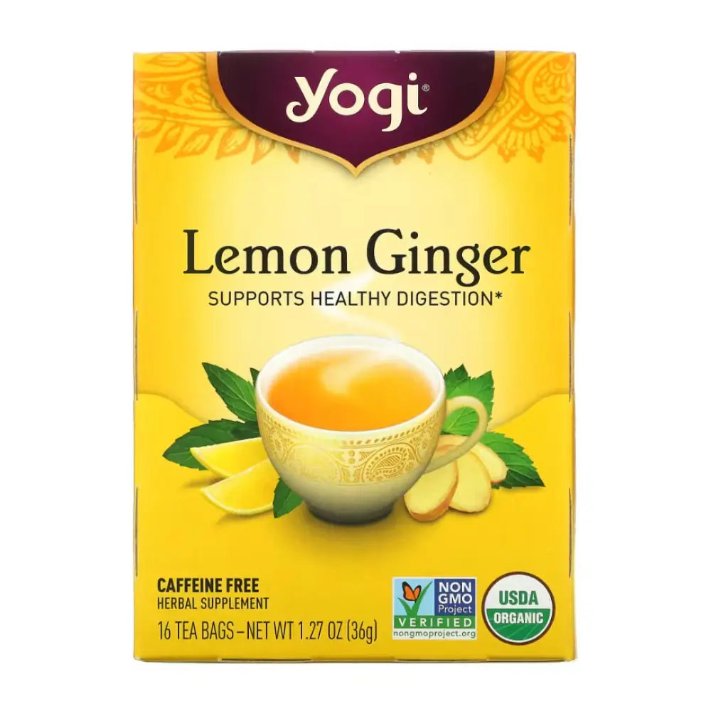 1256 Yogi Tea 레몬 생강 무카페인 16티백