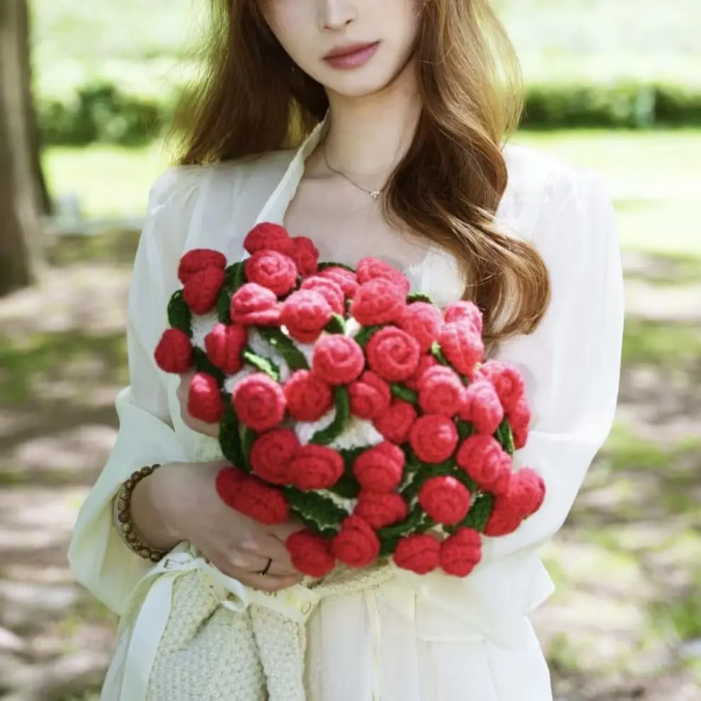 1287 장미 꽃다발 담요 무릎담요