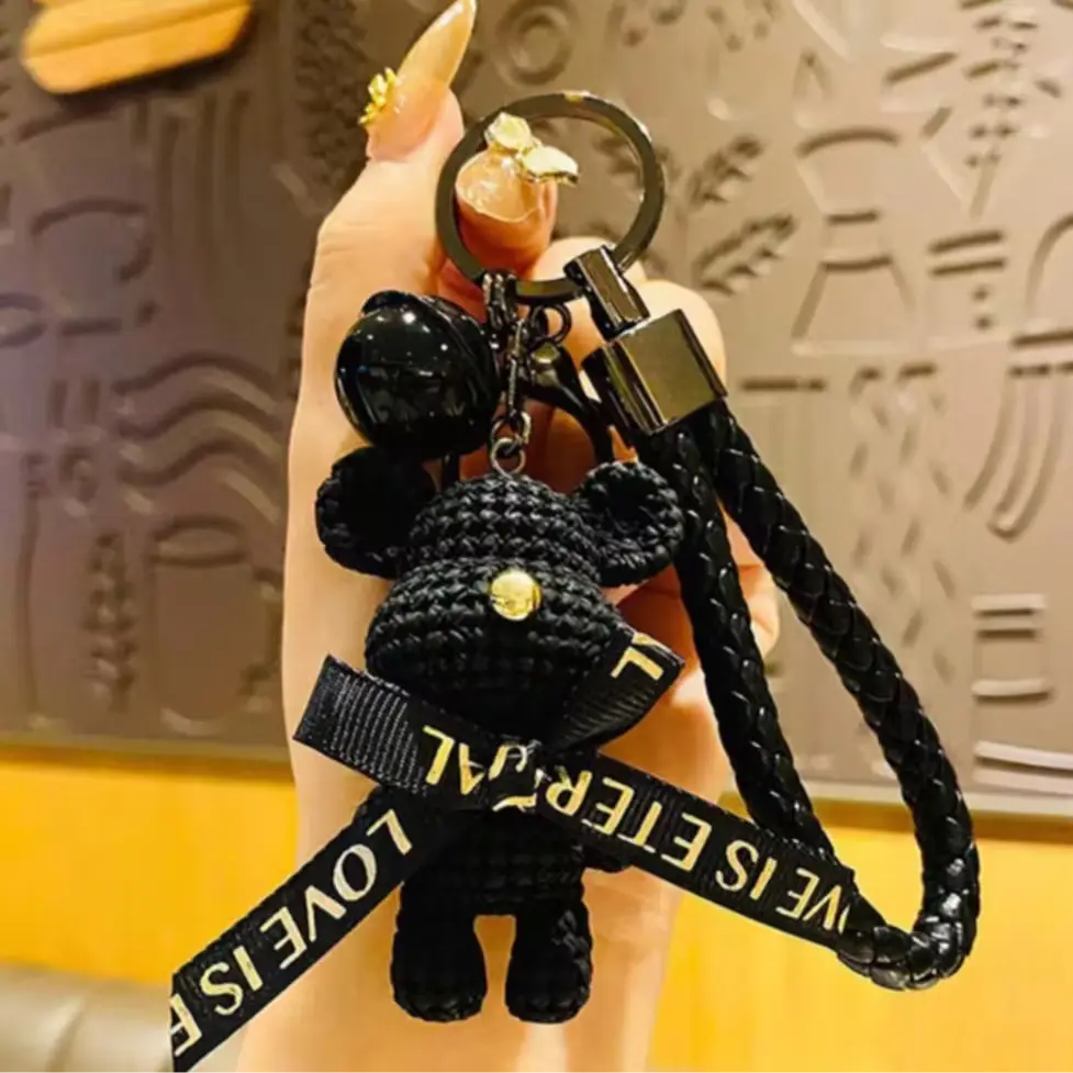 1333 리본 곰돌이키링 가방장식 백참 참장식 키홀더 AK255