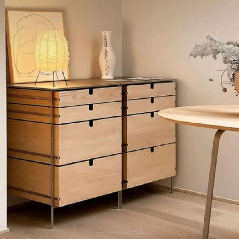 248번. 스틸상판 원목 수납장