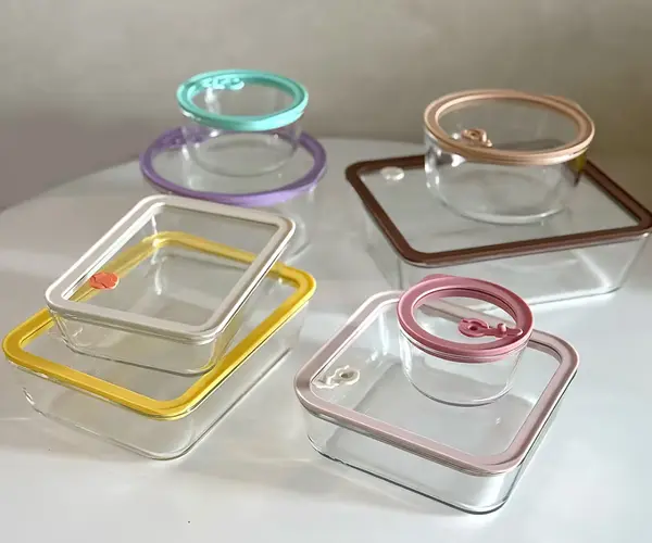 [1/20] 유리 사각 밀폐용기 