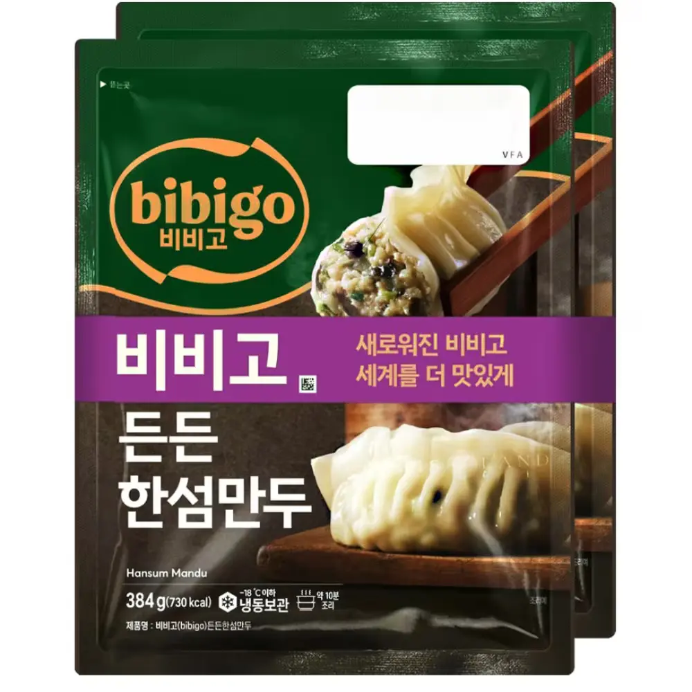 1365 (냉동)[비비고]든든한섬만두, 384g, 2개