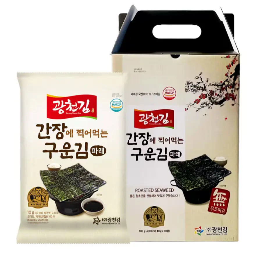 1372 광천김 간장에 찍어먹는 구운 파래김