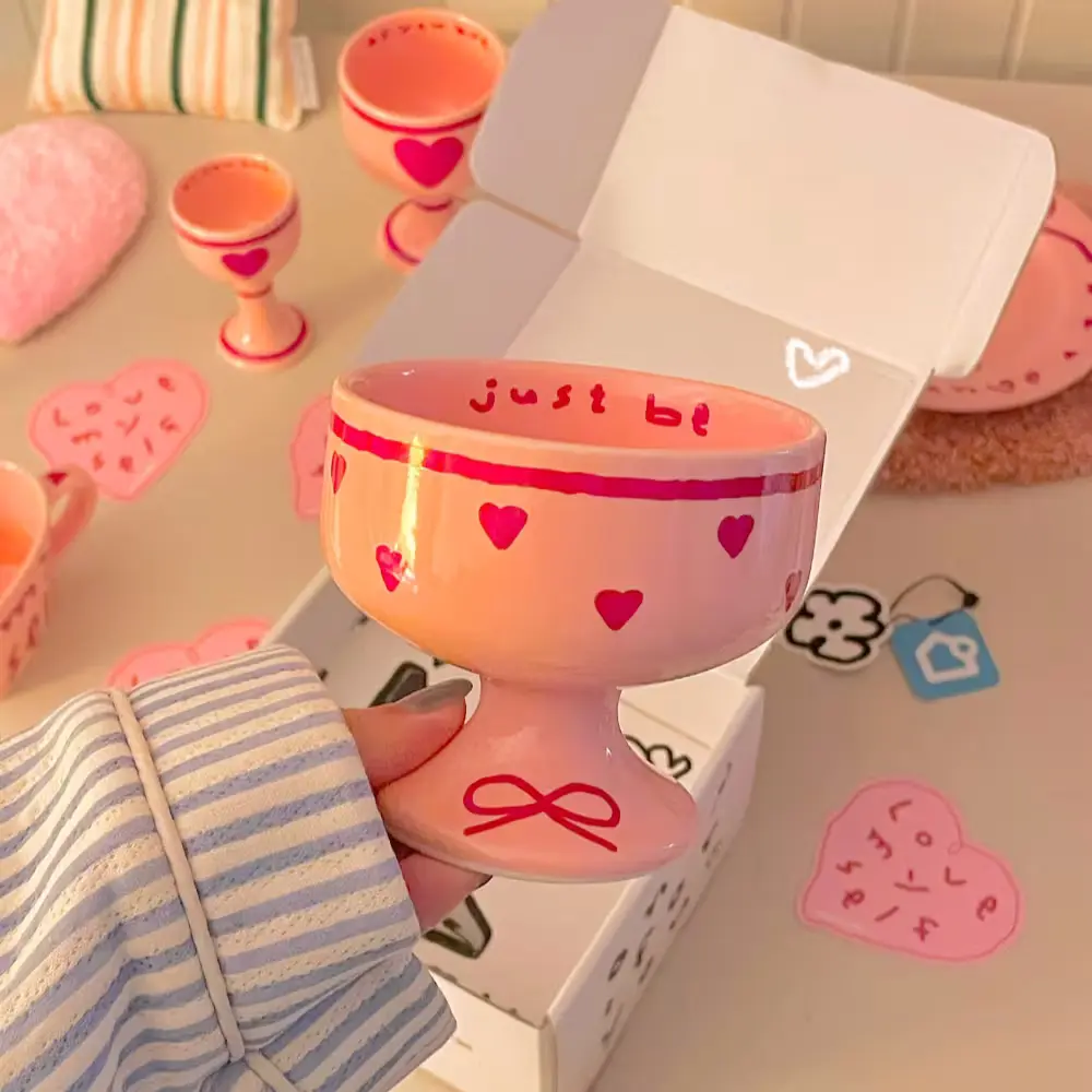 핑크에디션 드로잉 고블렛 플레이트 시리즈🎀💖