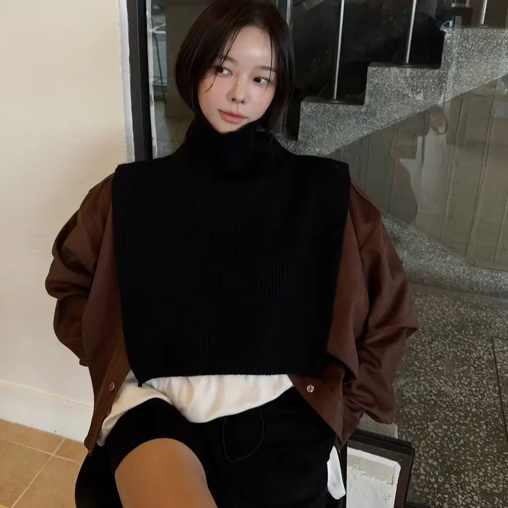 (재진행)폭스 판초 폴라 베스트 워머 (4컬러)