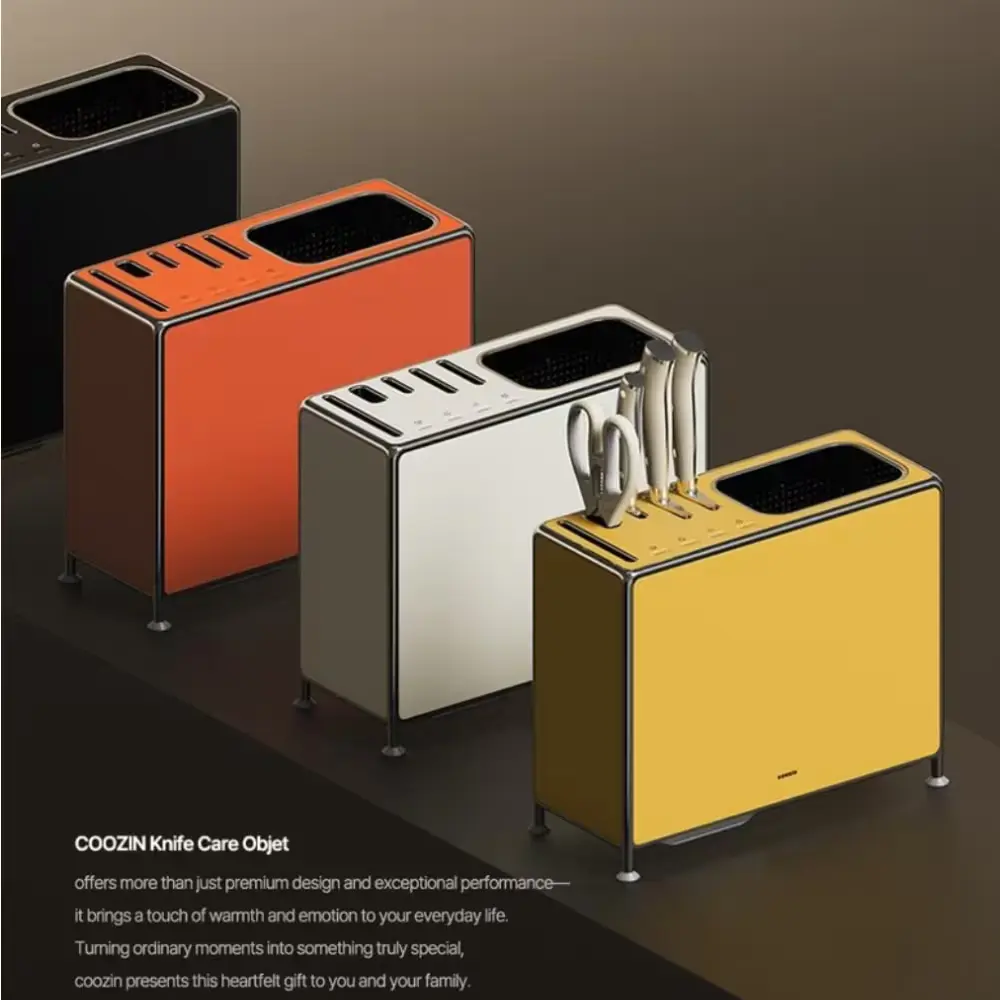 쿠진 나이프케어 오브제 칼소독기 [본체+쿠진 나이프 세트]