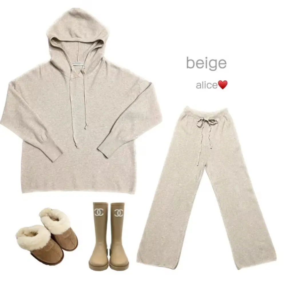 ”캐시후드니트세트“베이지,차콜“(프리오더)
12월23일 입고