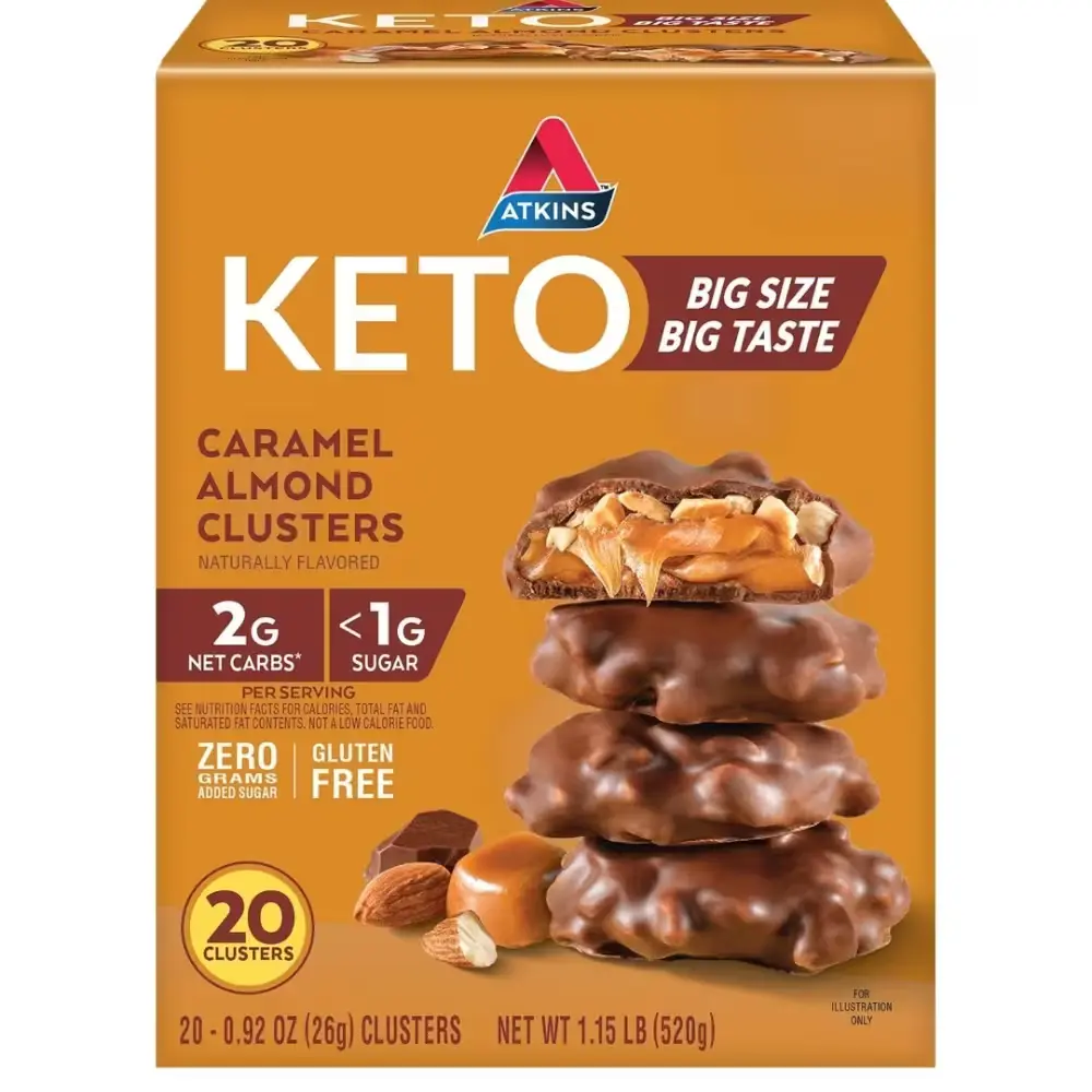 1135 엣킨스 앳킨스 케토 카라멜 아몬드 클러스터 20개 ATKINS CLUSTERS 688897