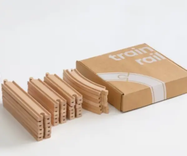 제이닷트리 너도밤나무 원목 기차 레일