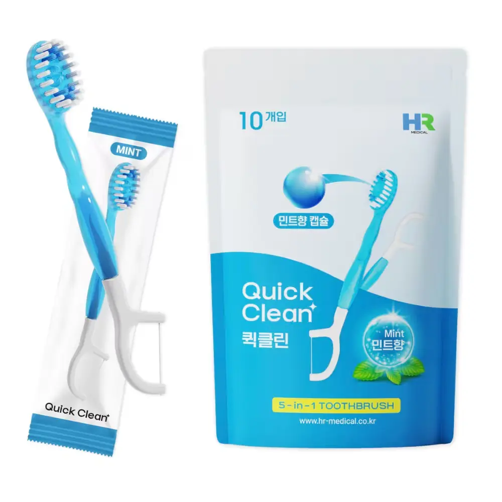 1187 HR 퀵클린 일회용 미니칫솔