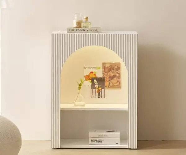 템바 벽난로 수납장