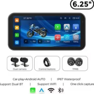 🟡246번 오토바이 휴대용 GPS 무선 카플레이