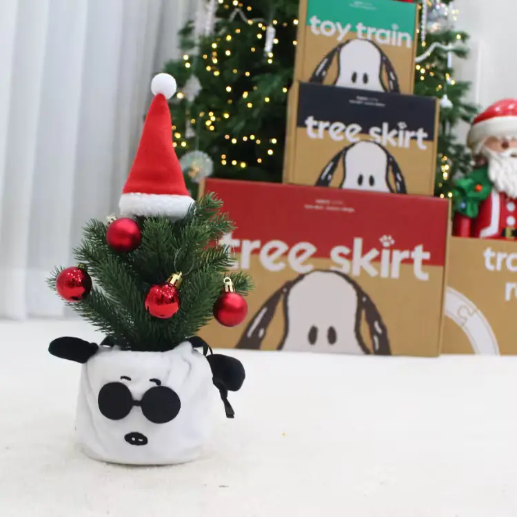 035.
25cm 스누피 크리스마스 쁘띠트리 세트