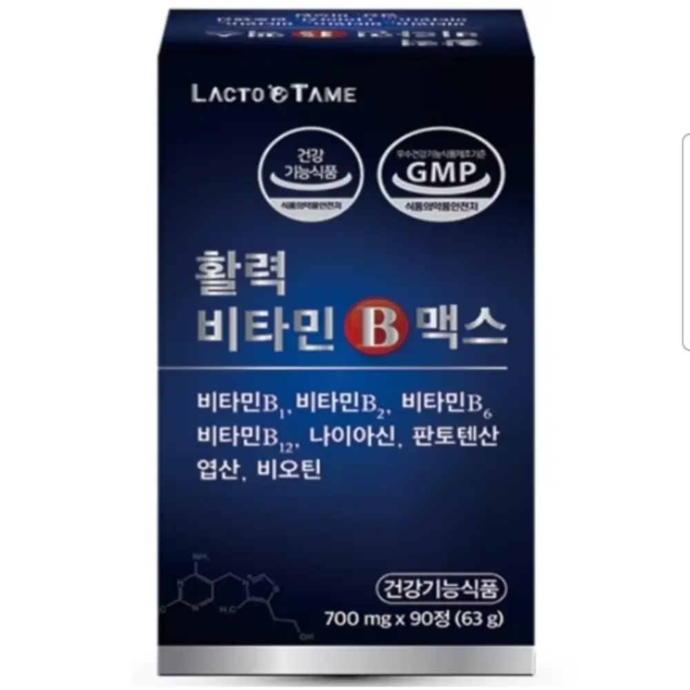 1500 락토테미 활력 비타민b 맥스, 90정, 1박스