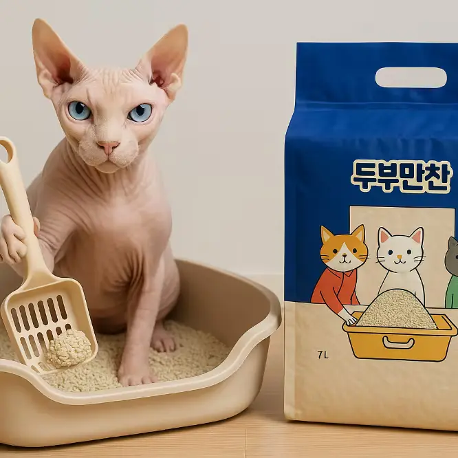 040.
[1+1] 두부만찬 고양이 두부모래 친환경 모래 7L x 6개