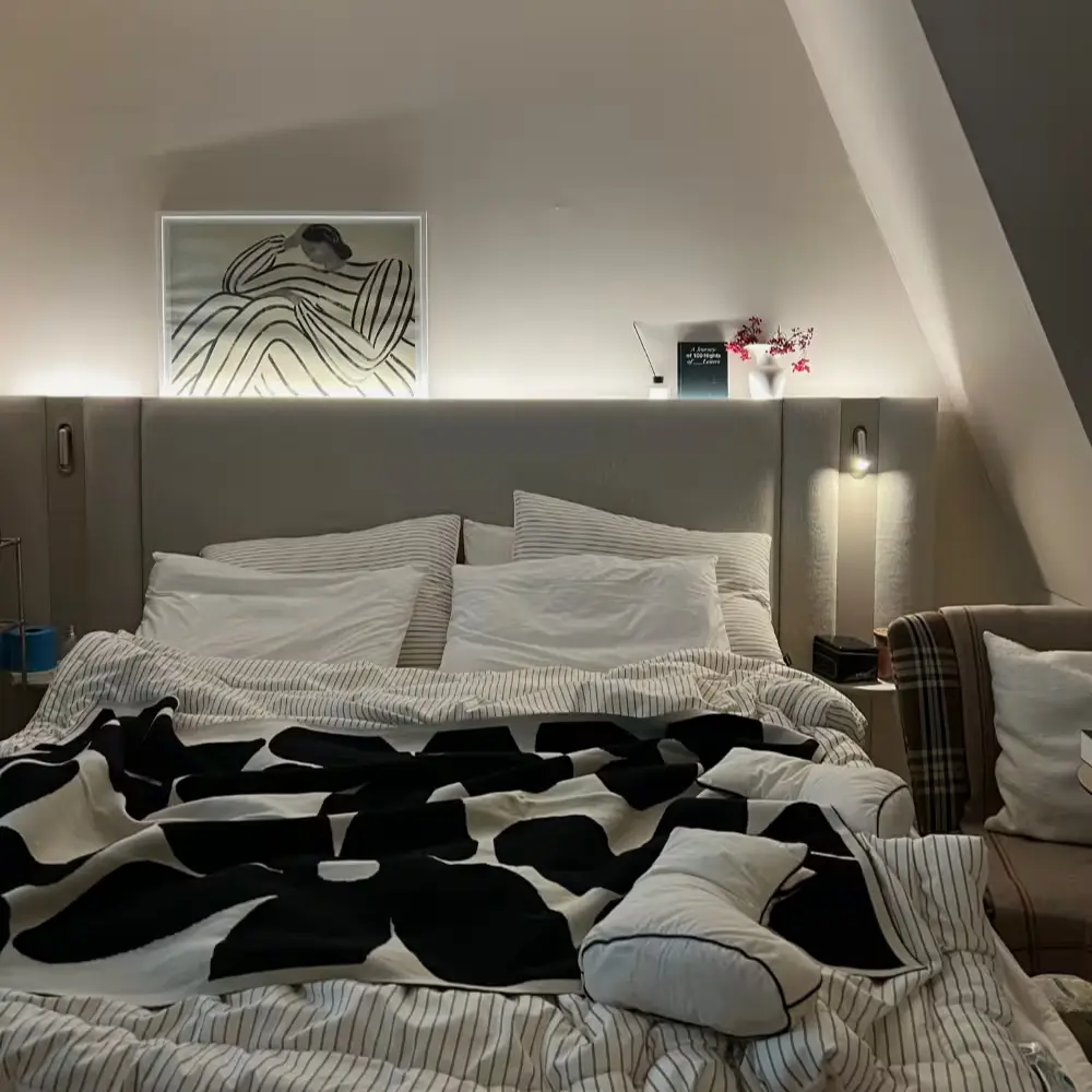 캐스미아 니트 블랭킷 가드너 블랙