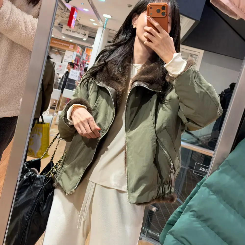 4만원대 양면 리버시블 퍼 패딩