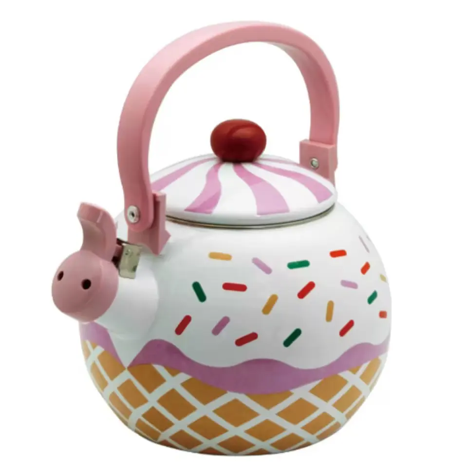 딸기컵케이크 휘슬링 주전자