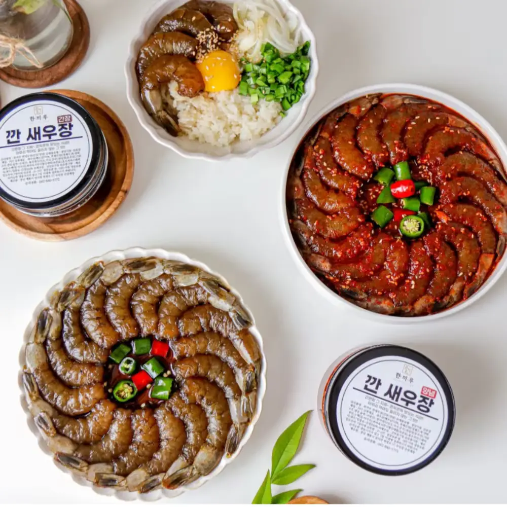 한끼루 깐새우장 간장 + 양념