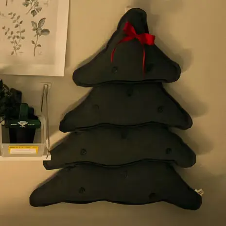 노르디 크리스마스 벽 트리 패브릭 트리