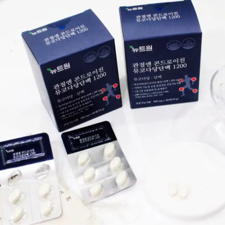 024.
관절엔 콘드로이친 1200 뮤코다당단백 뉴트원 관절 연골 60정, 12개