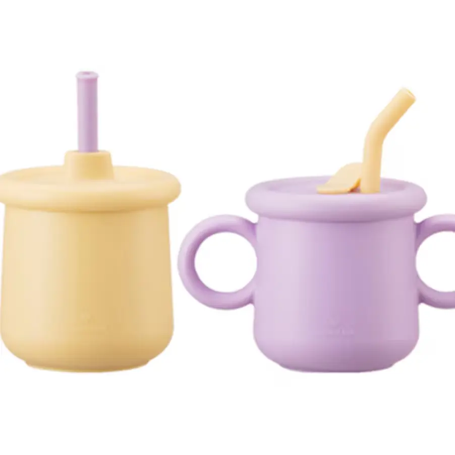 1453 락앤락 리틀럽 실리콘 빨대컵 일반형 + 스파우트형 세트