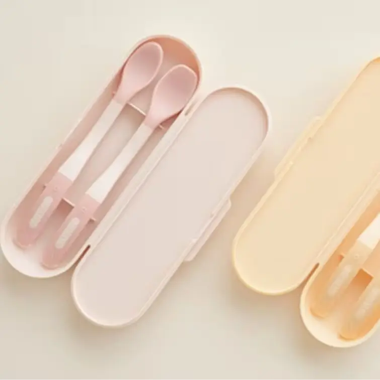 1466 모윰 한 입 이유식 스푼 2p + 케이스 세트