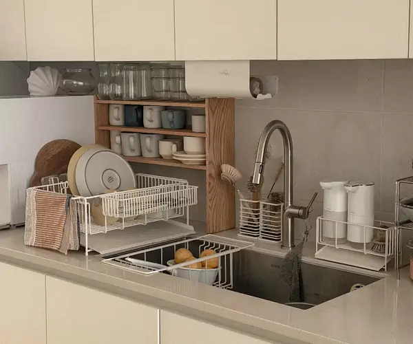 화이트 수세미통