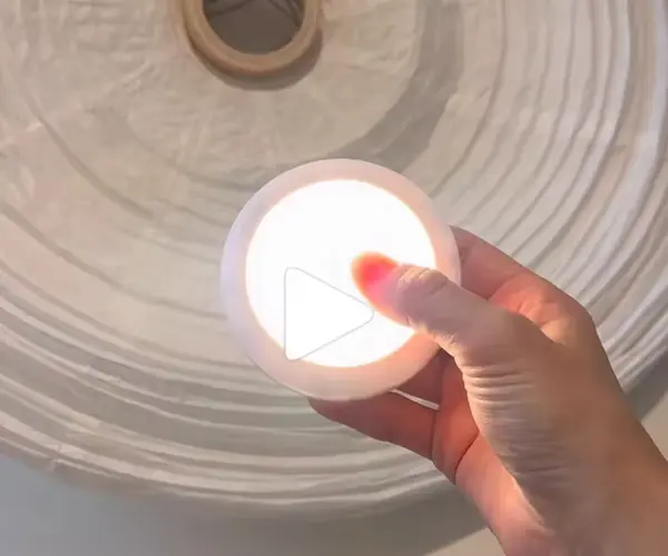 자석 부착형 LED 무드등+리모컨