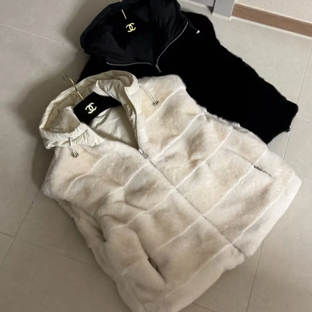 에코 밍크 패딩 조끼