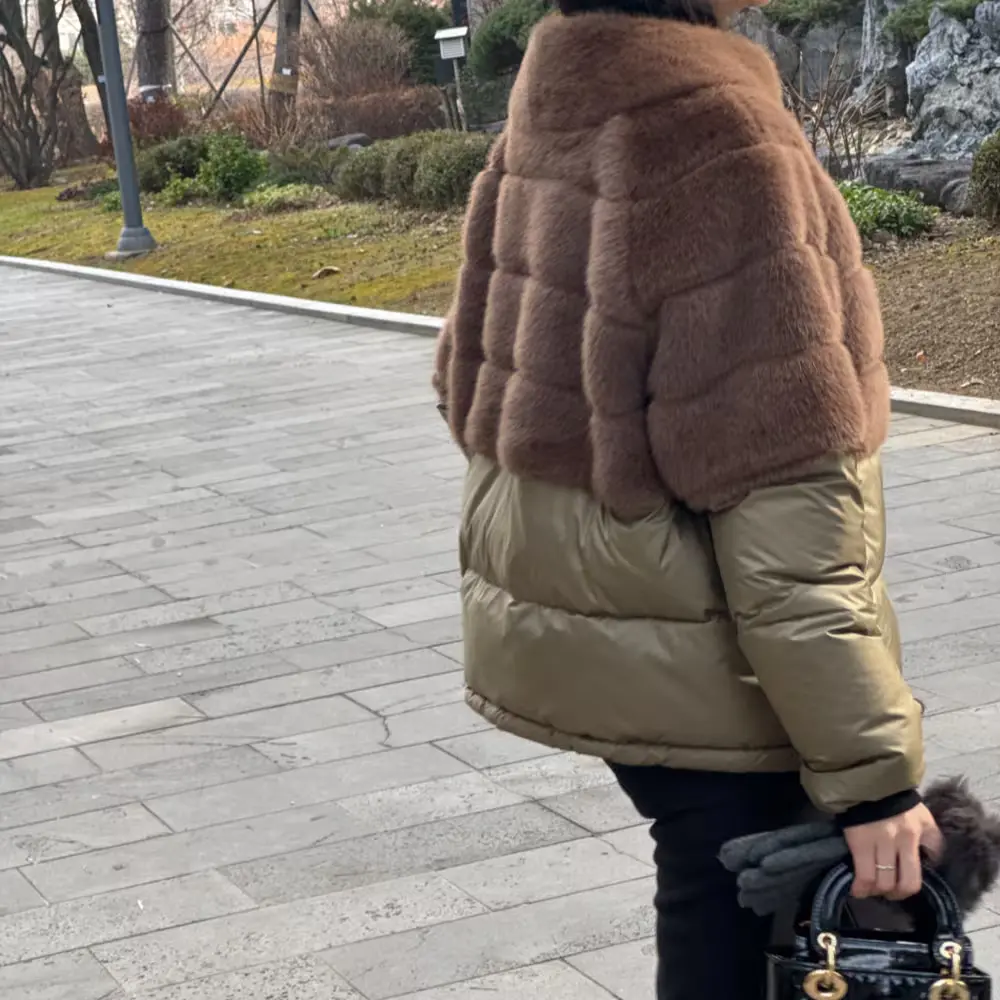 구스 에코 밍크 패딩