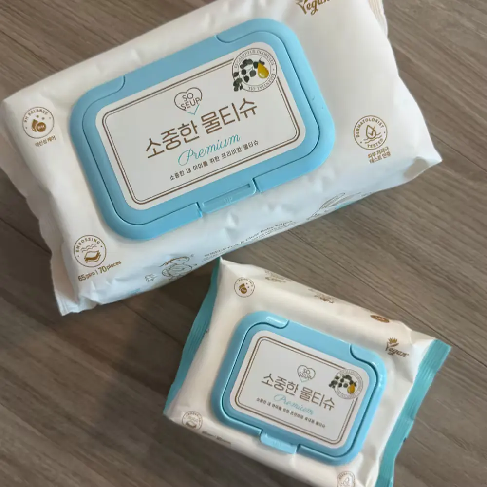피부 닦는 물티슈는 안전한 물티슈로 !