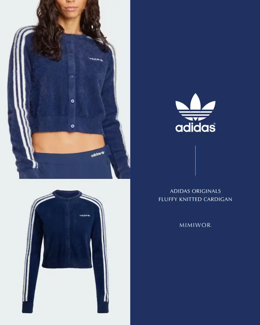 ADIDAS Originals Fluffy Knitted Cardigan