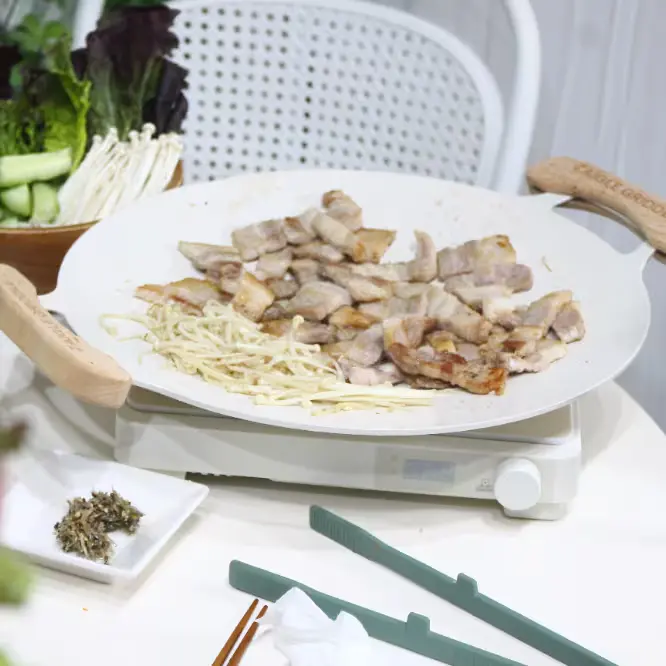 080.
자이글 컬러 그리들 파스텔 테이블 위를 감각있게 인덕션가능 국산 항균 세라믹 캠핑 그리들