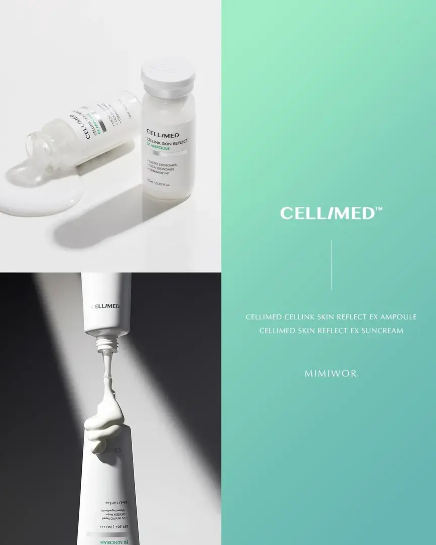 CELLIMED skin reflect EX ampoule & Sun Cream
셀리메드 스킨 리플렉트 화이트닝 우유앰플 & 물빛 선크림