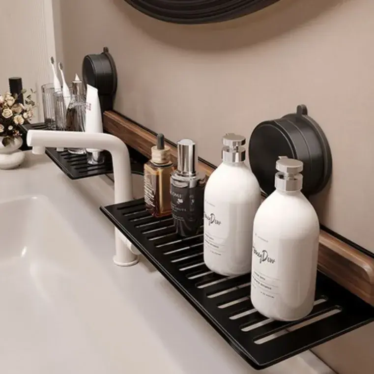 55번. 무타공 흡착식 욕실선반