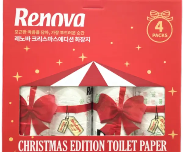 레노바 화장지 크리스마스 에디션